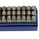 Opvallende letters A-Z 5 mm, vernikkeld