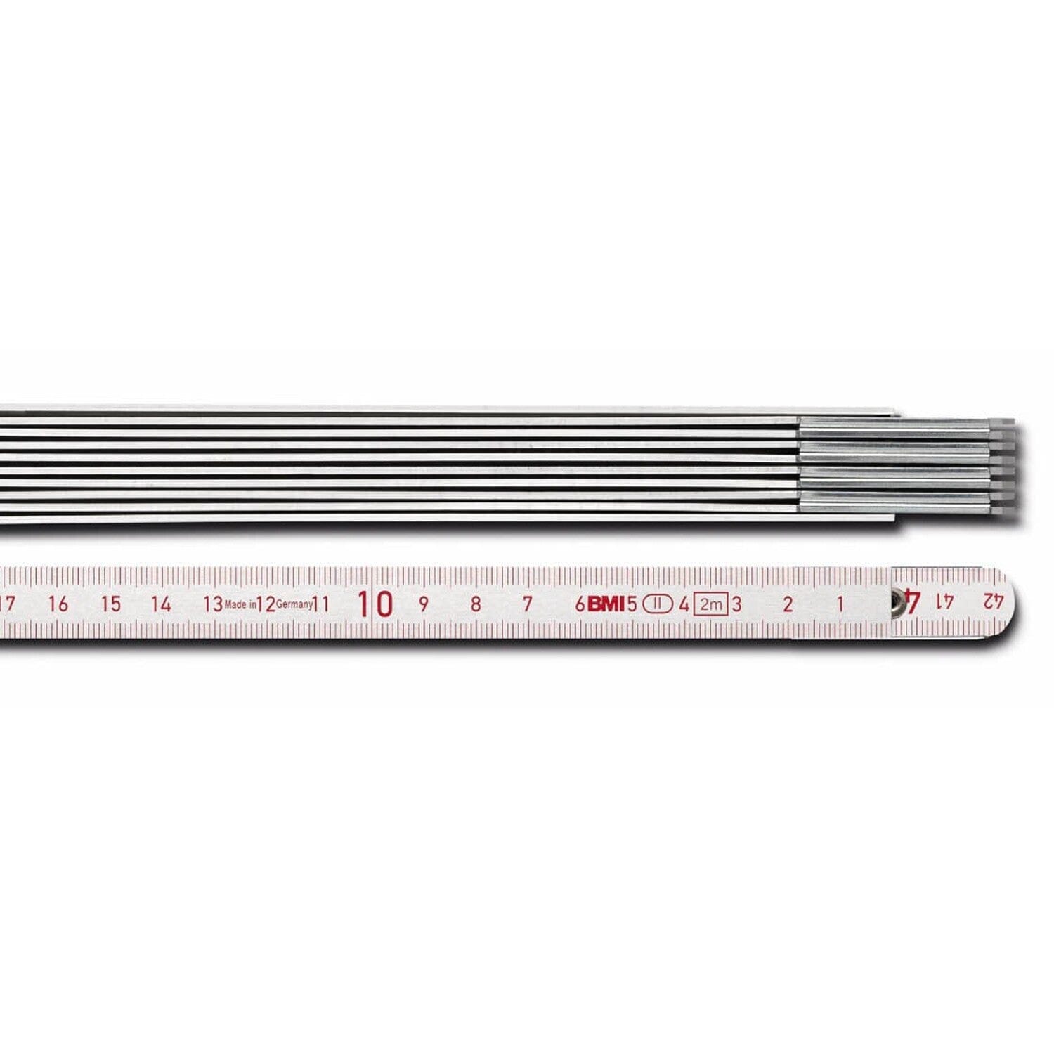 Aluminium duimstok 2 m linkshandig