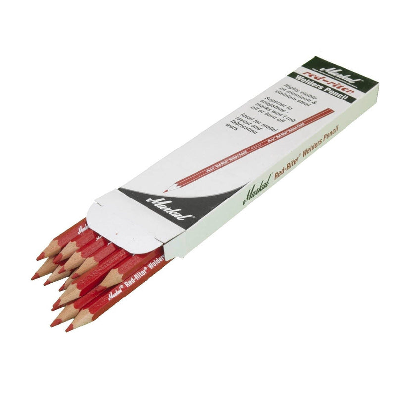 Laspotlood Pen rood, verpakking van 12