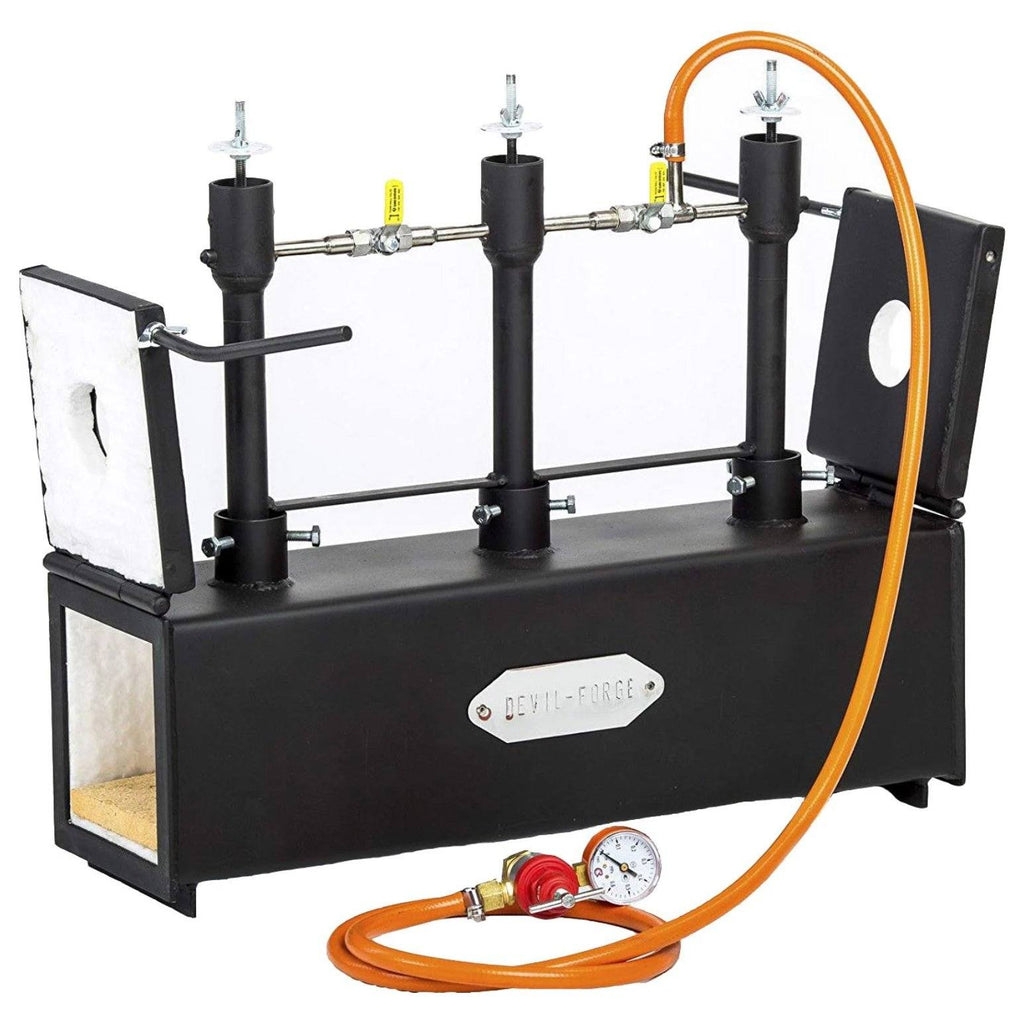 Draagbare Gas Smeedoven | 3 Branders | 2 Kleppen Draagbare Gas Smeedoven | 3 Branders | 2 Kleppen
